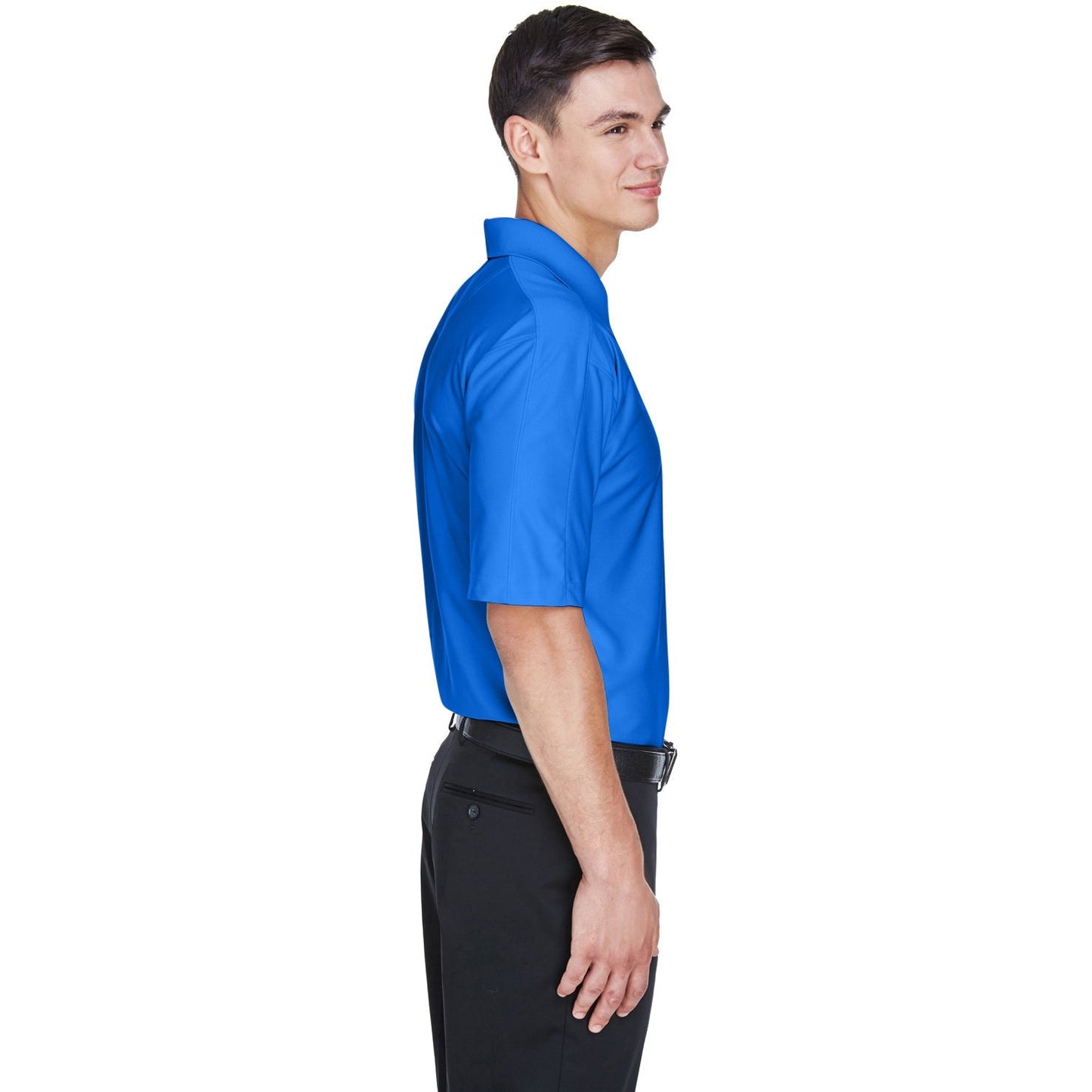 Black Polo Shirts - UltraClub - Moisture-Wicking Fabric