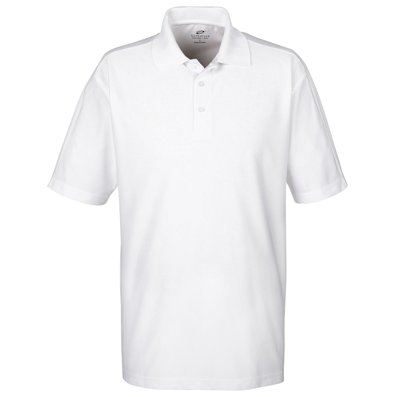 Black Polo Shirts - UltraClub - Moisture-Wicking Fabric