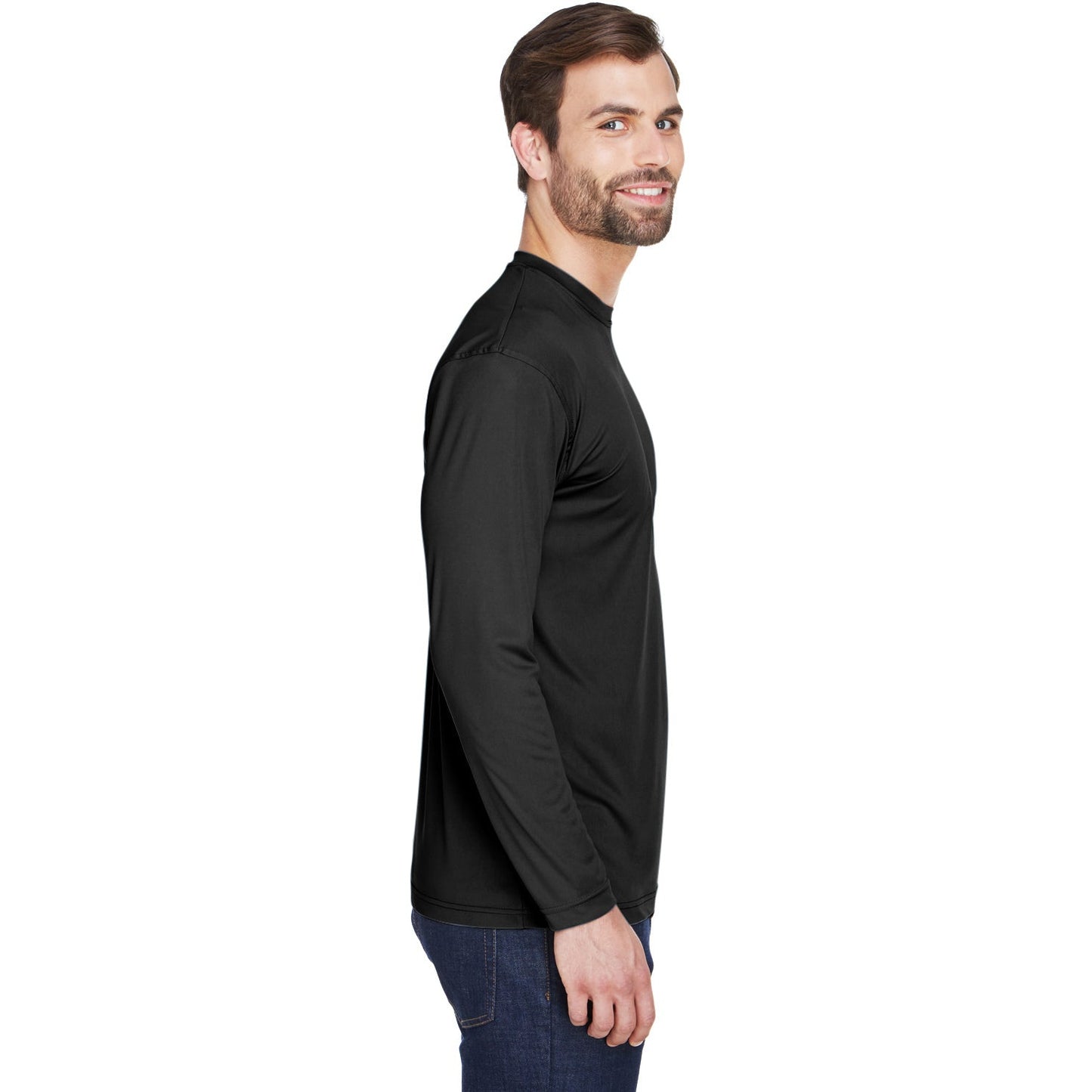 Black T-Shirts - UltraClub - Moisture-Wicking Fabric