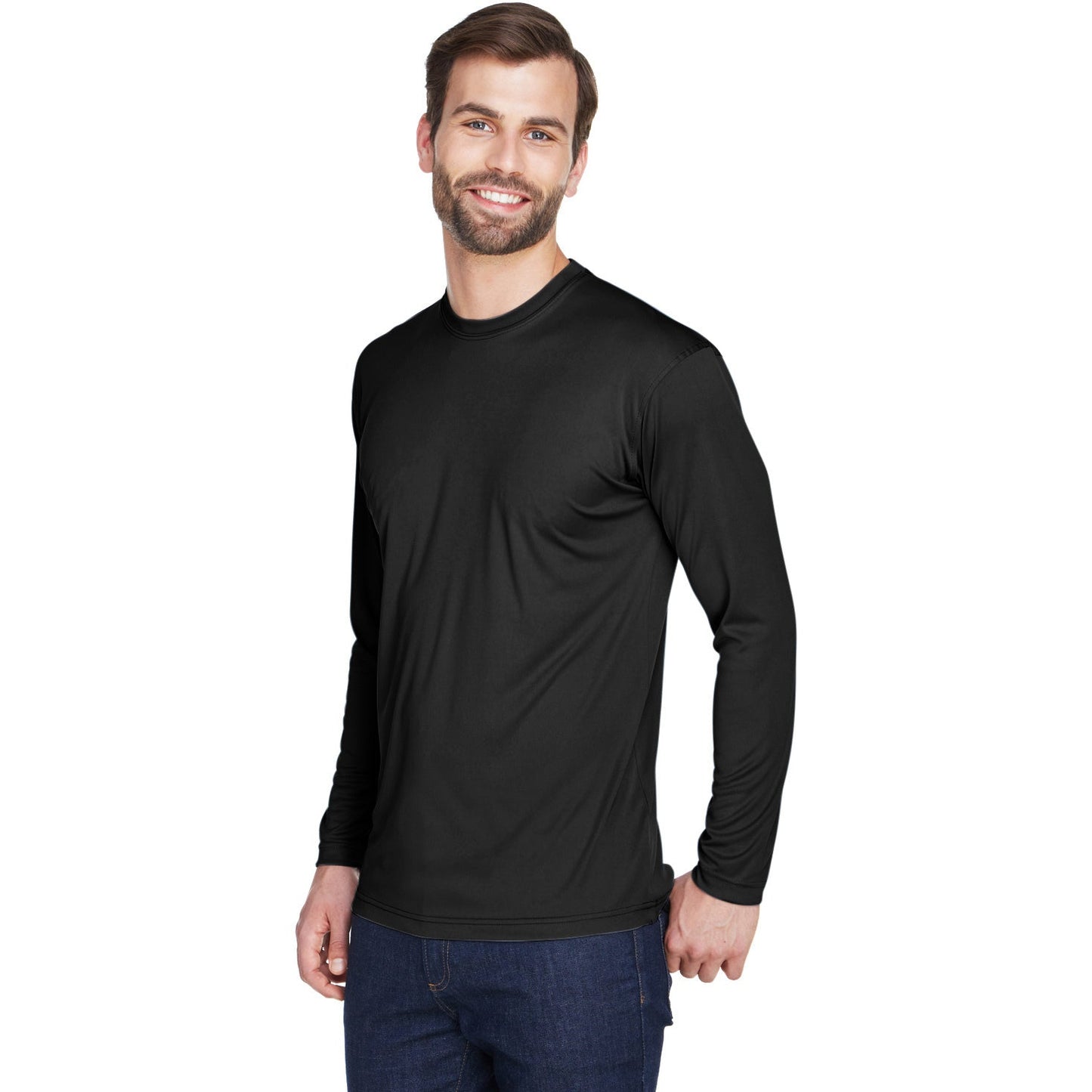 Black T-Shirts - UltraClub - Moisture-Wicking Fabric
