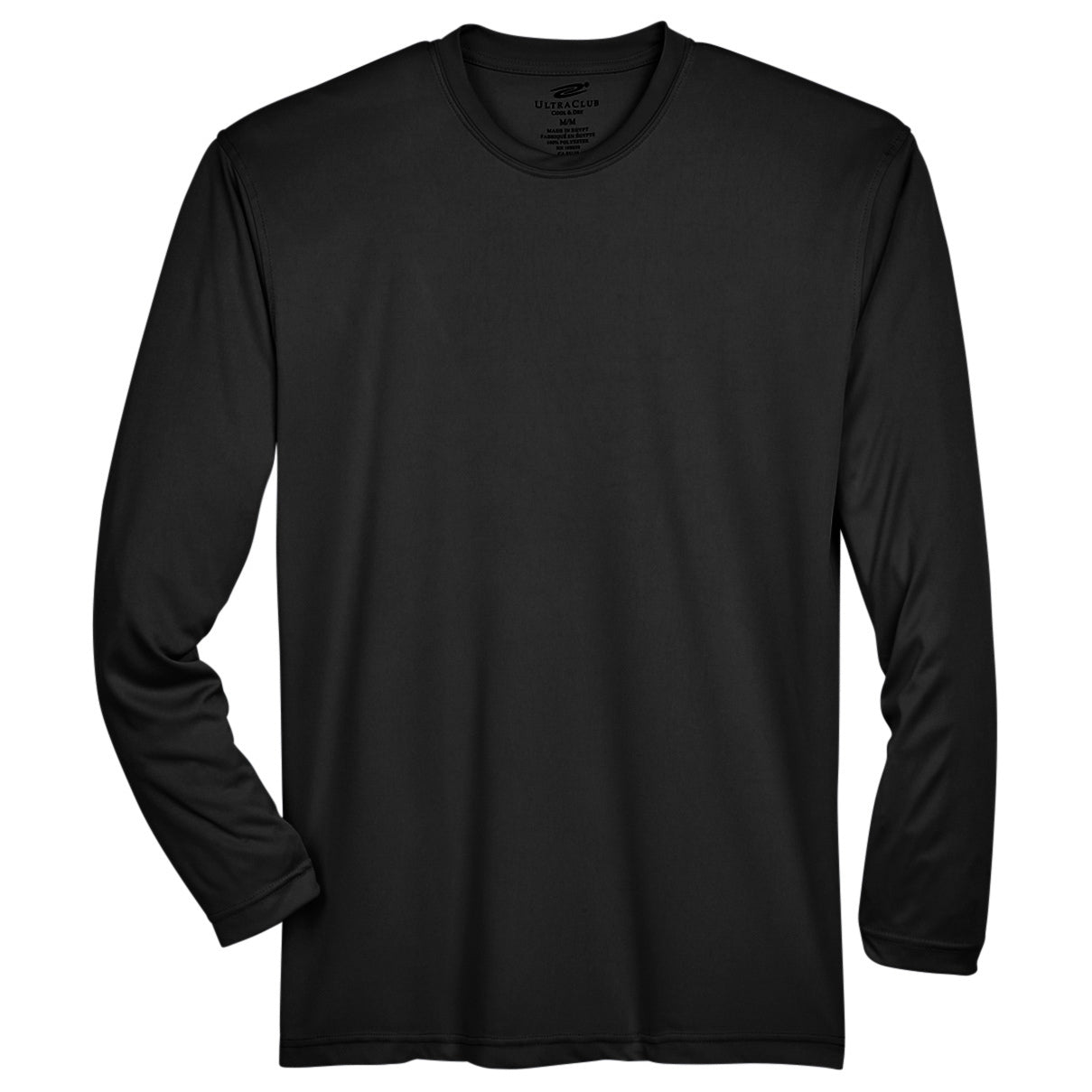 Black T-Shirts - UltraClub - Moisture-Wicking Fabric