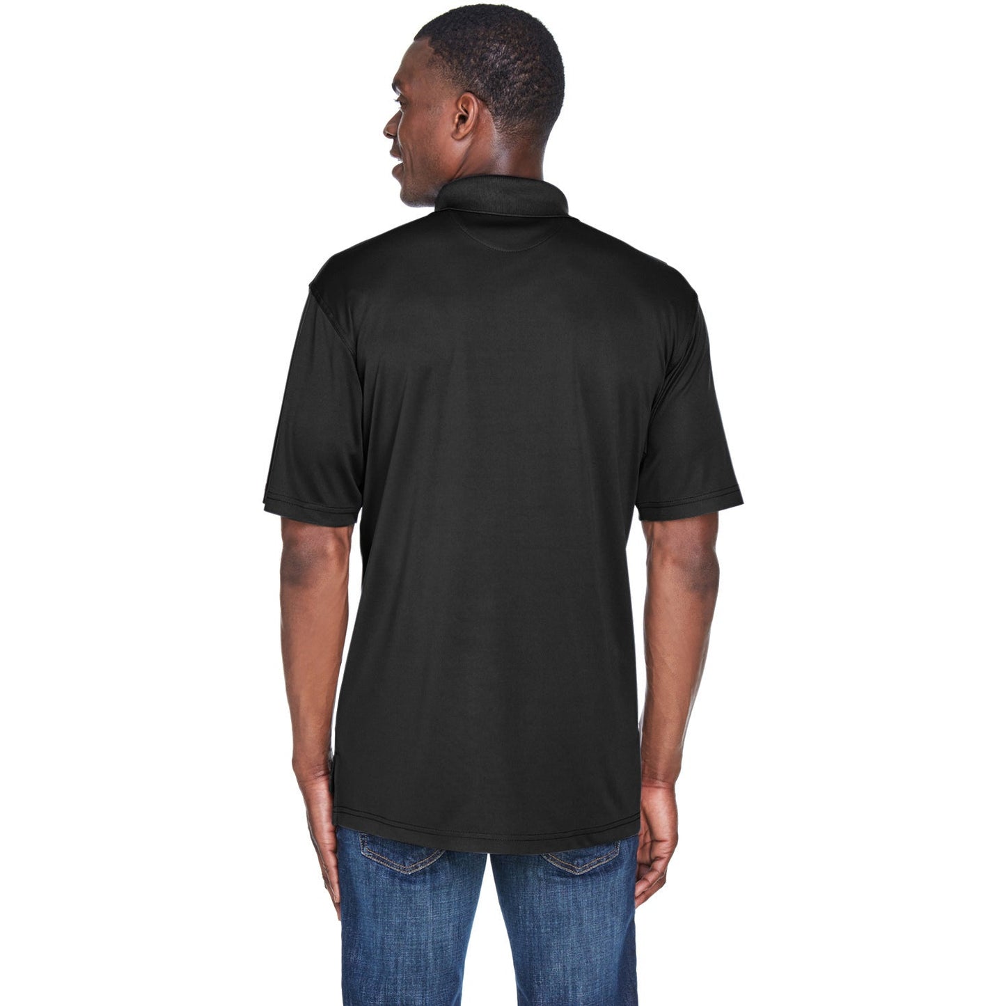 Black Polo Shirt - UltraClub - Cool Dry Fabric