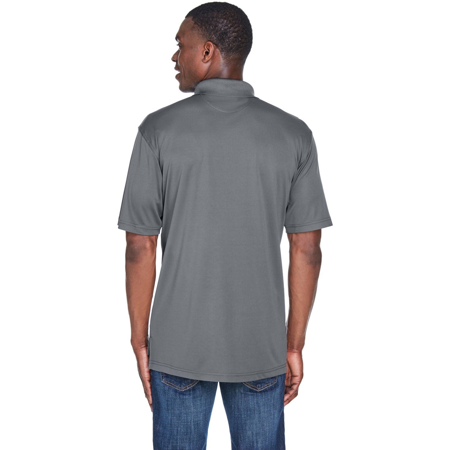 Black Polo Shirt - UltraClub - Cool Dry Fabric