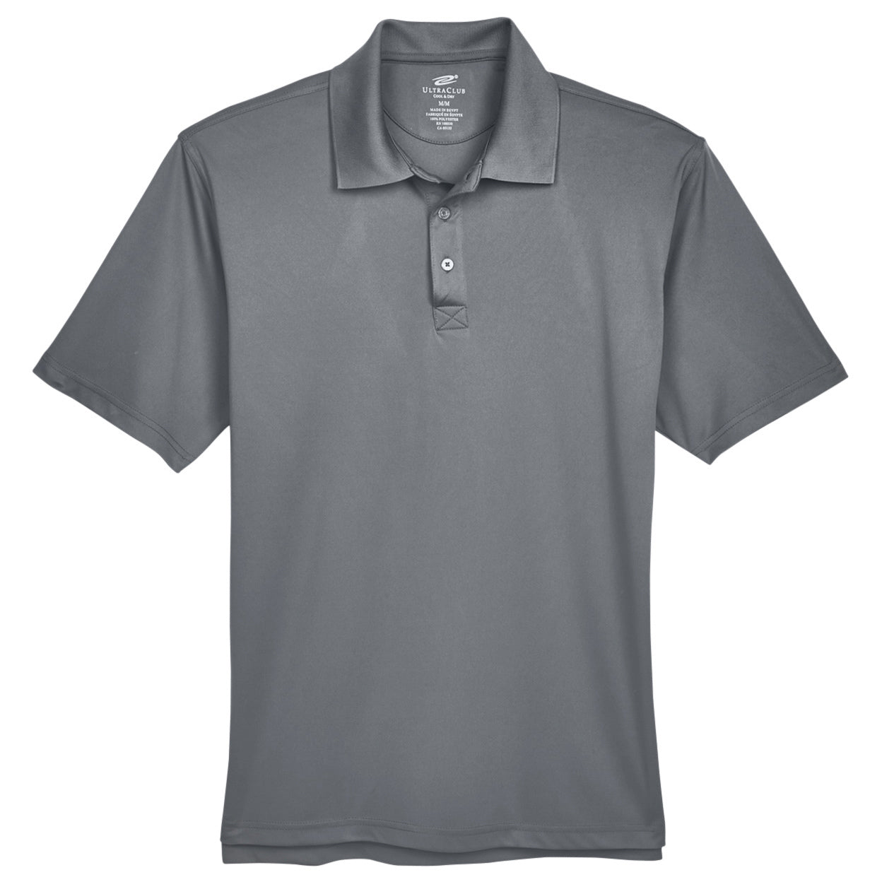 Black Polo Shirt - UltraClub - Cool Dry Fabric