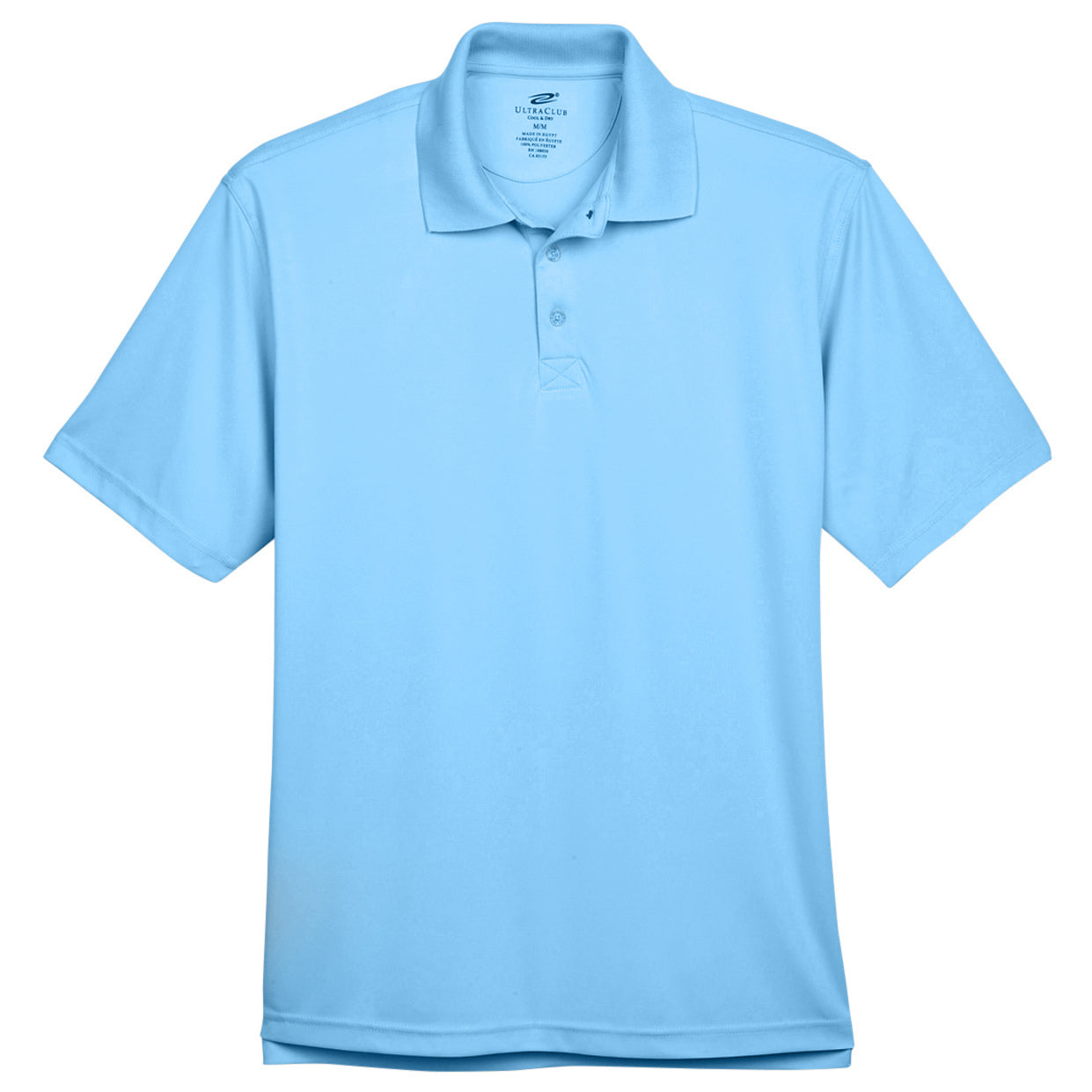 Black Polo Shirt - UltraClub - Cool Dry Fabric