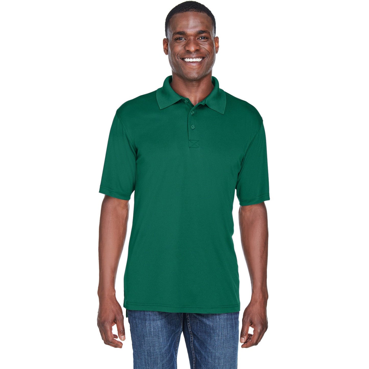 Black Polo Shirt - UltraClub - Cool Dry Fabric