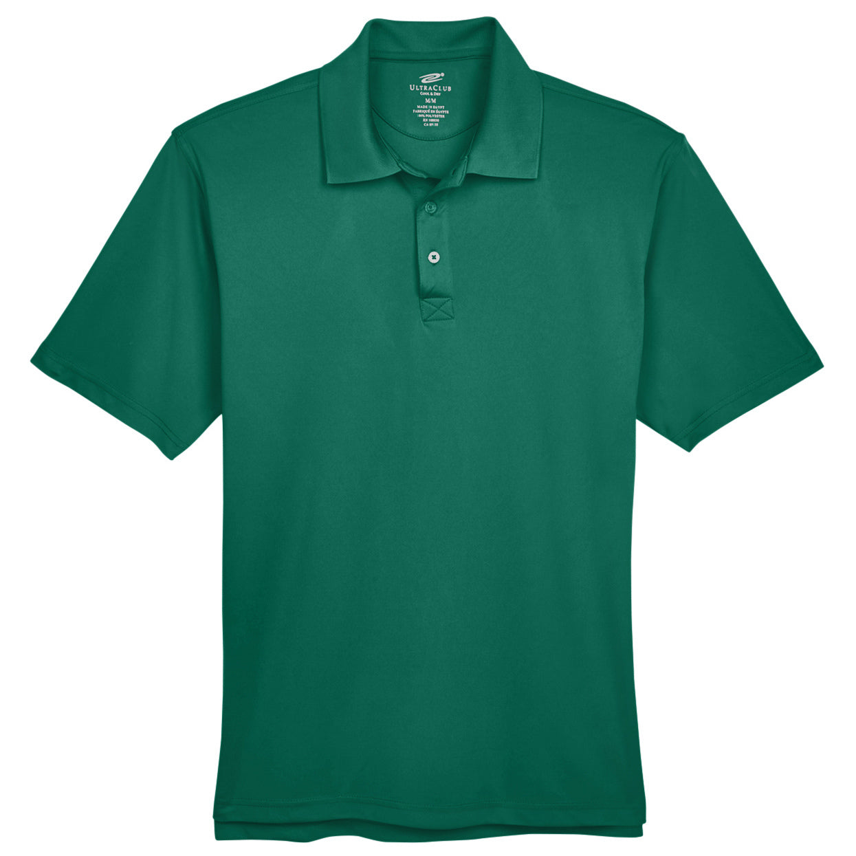 Black Polo Shirt - UltraClub - Cool Dry Fabric