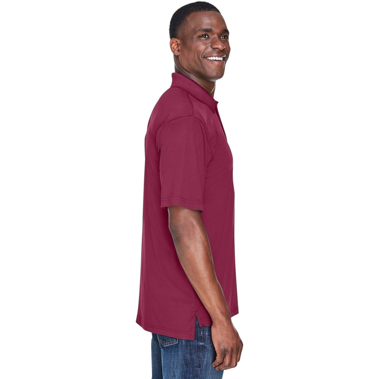 Black Polo Shirt - UltraClub - Cool Dry Fabric