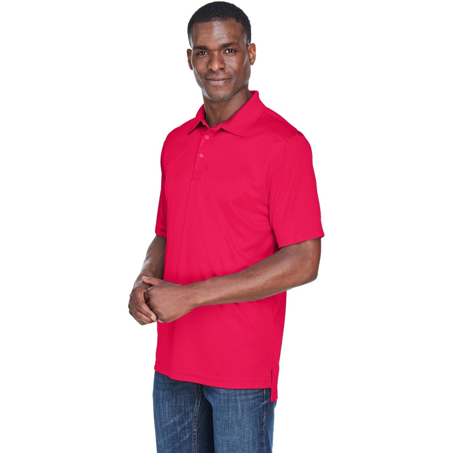 Black Polo Shirt - UltraClub - Cool Dry Fabric