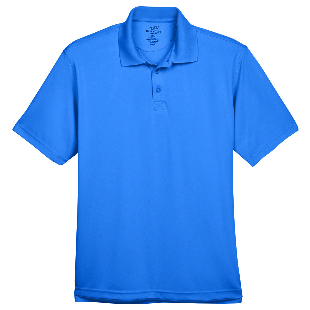 Black Polo Shirt - UltraClub - Cool Dry Fabric
