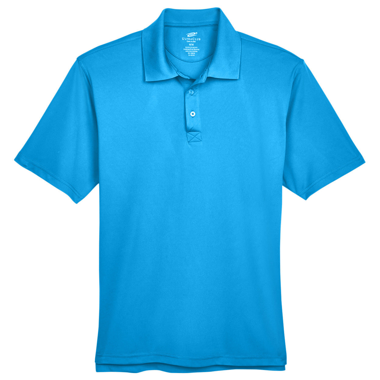 Black Polo Shirt - UltraClub - Cool Dry Fabric