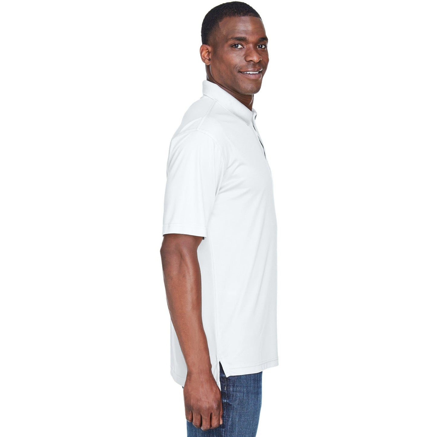 Black Polo Shirt - UltraClub - Cool Dry Fabric