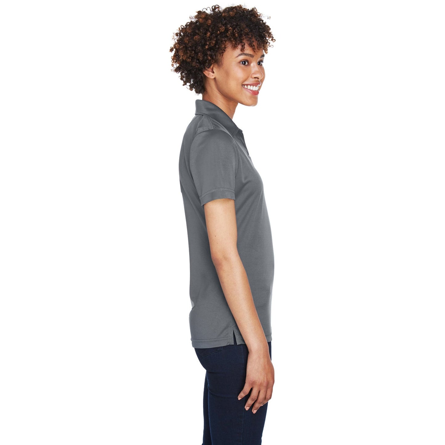 Black Polo Shirt - UltraClub - Moisture-Wicking