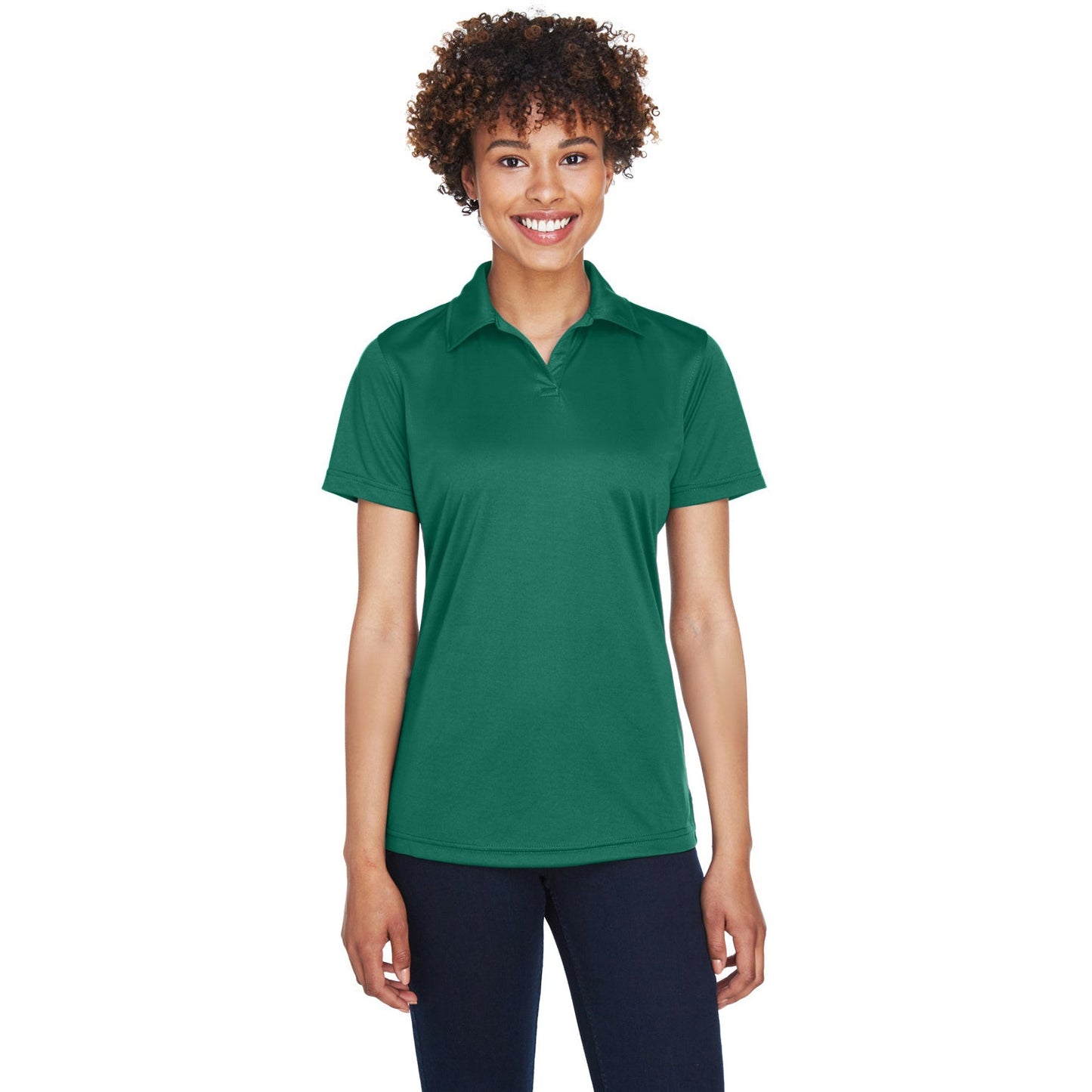 Black Polo Shirt - UltraClub - Moisture-Wicking
