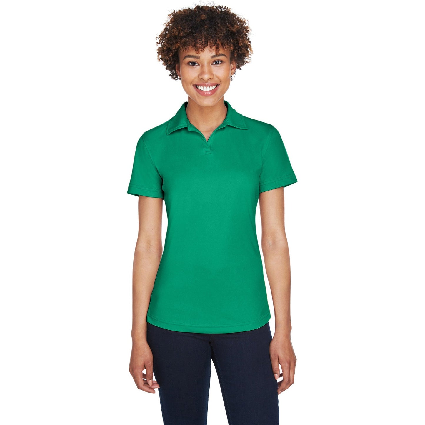 Black Polo Shirt - UltraClub - Moisture-Wicking