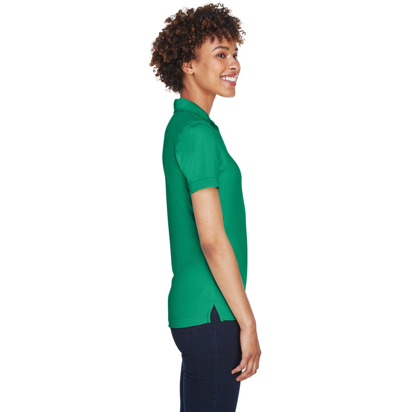 Black Polo Shirt - UltraClub - Moisture-Wicking