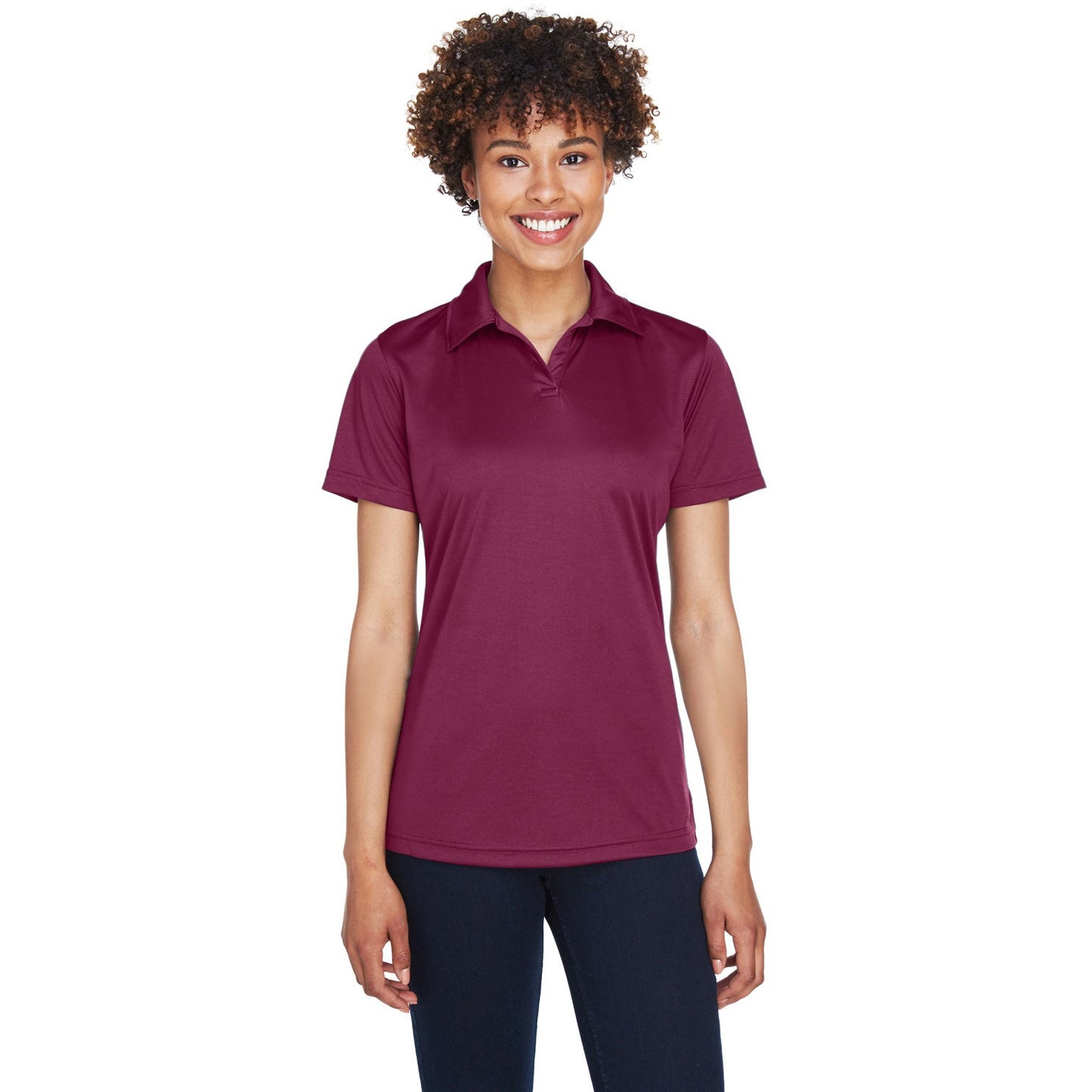 Black Polo Shirt - UltraClub - Moisture-Wicking