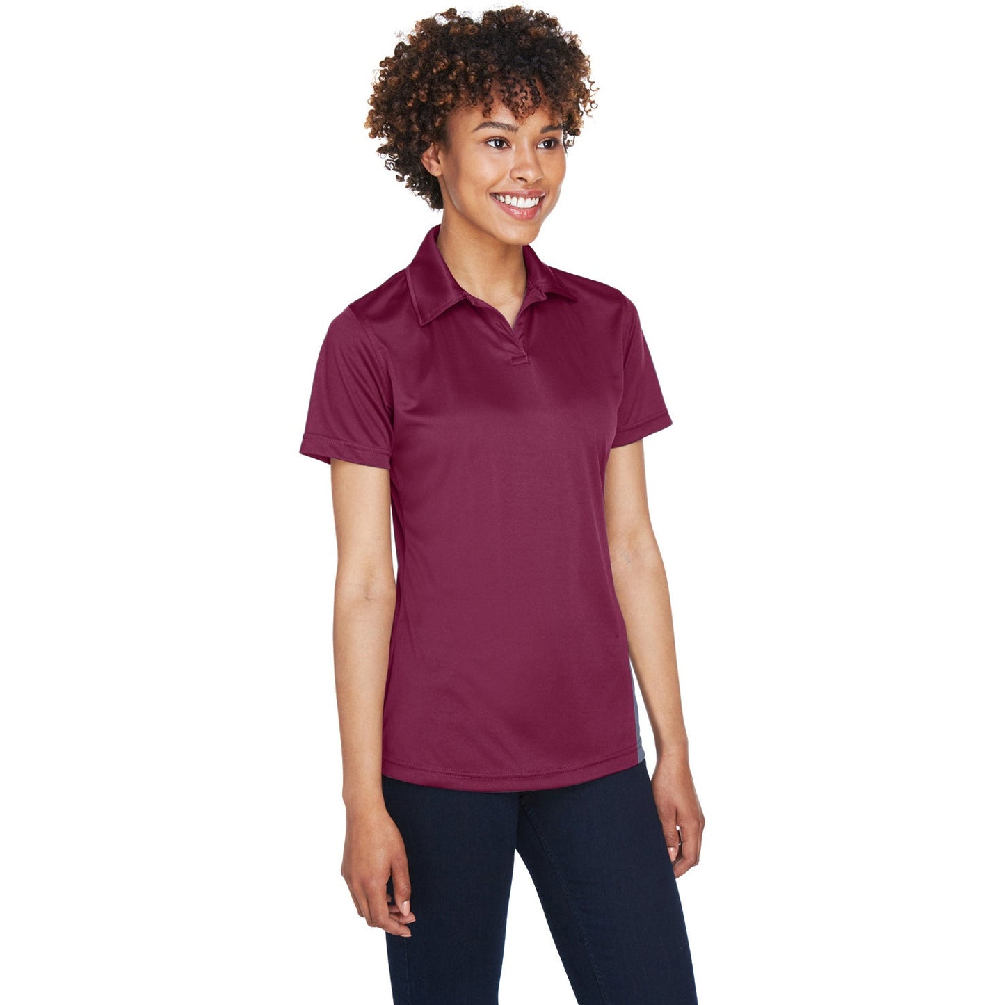 Black Polo Shirt - UltraClub - Moisture-Wicking