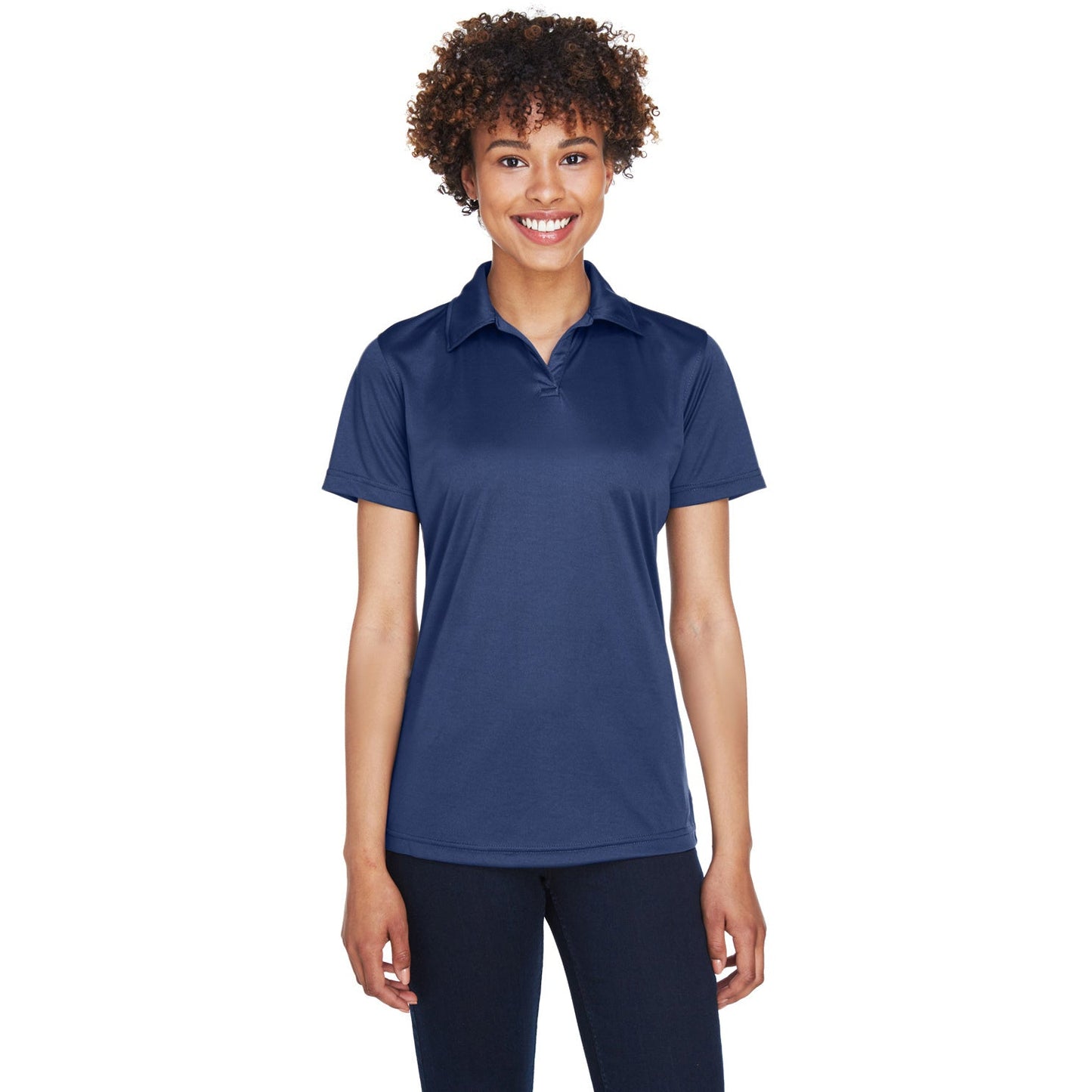 Black Polo Shirt - UltraClub - Moisture-Wicking
