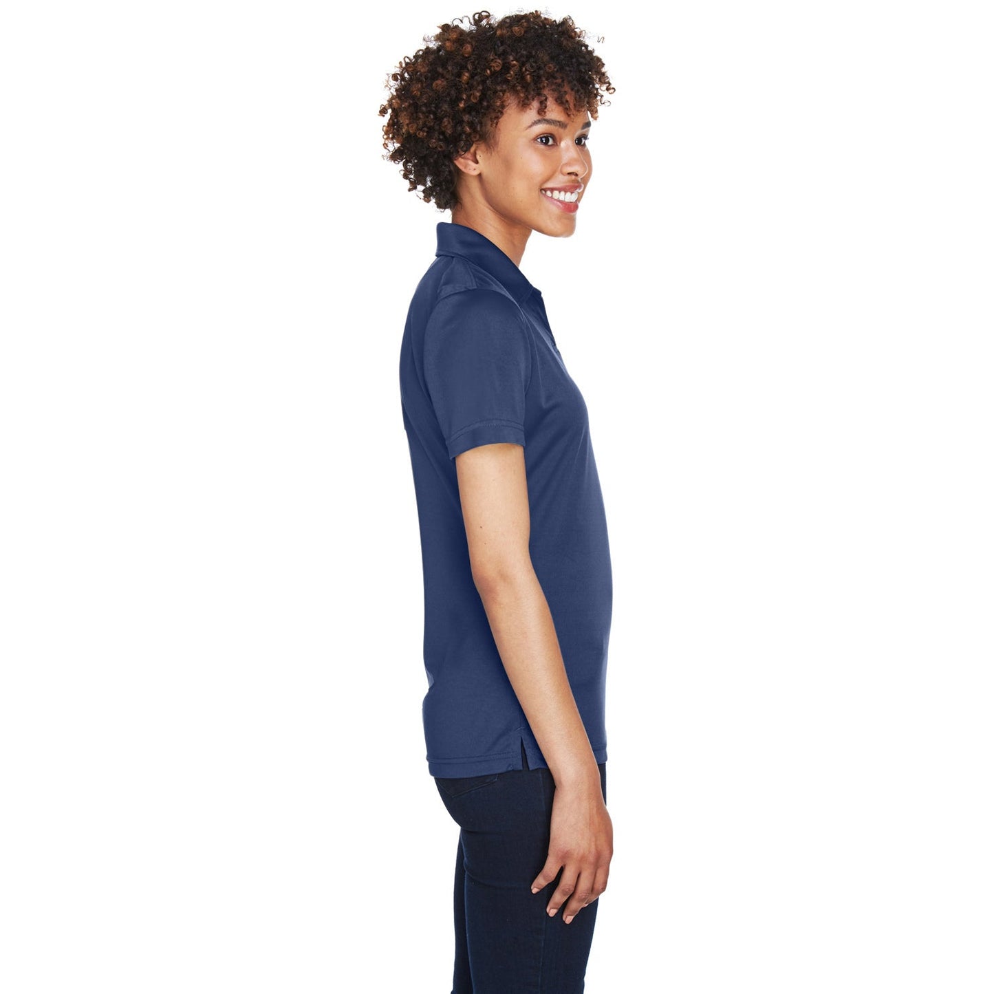 Black Polo Shirt - UltraClub - Moisture-Wicking