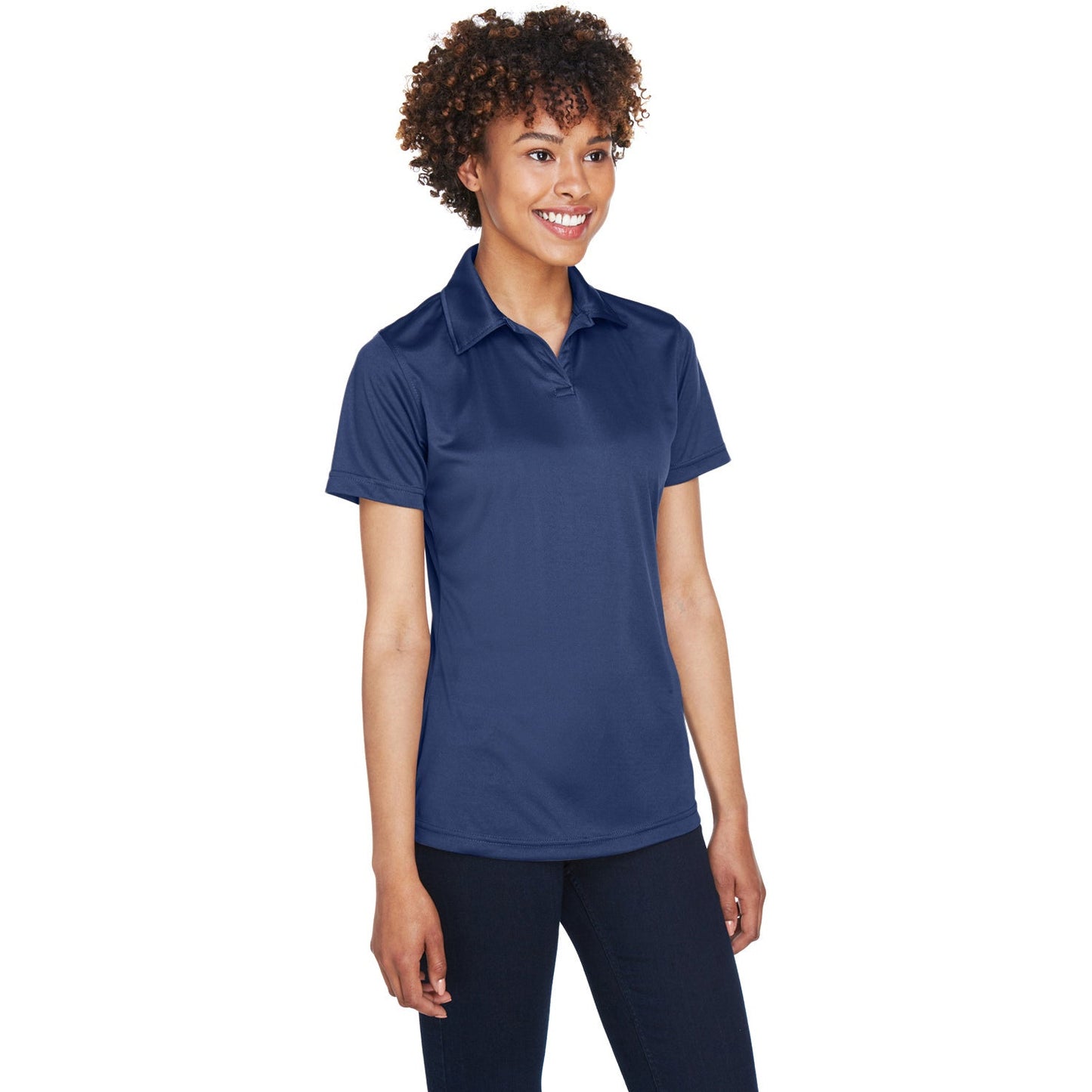 Black Polo Shirt - UltraClub - Moisture-Wicking