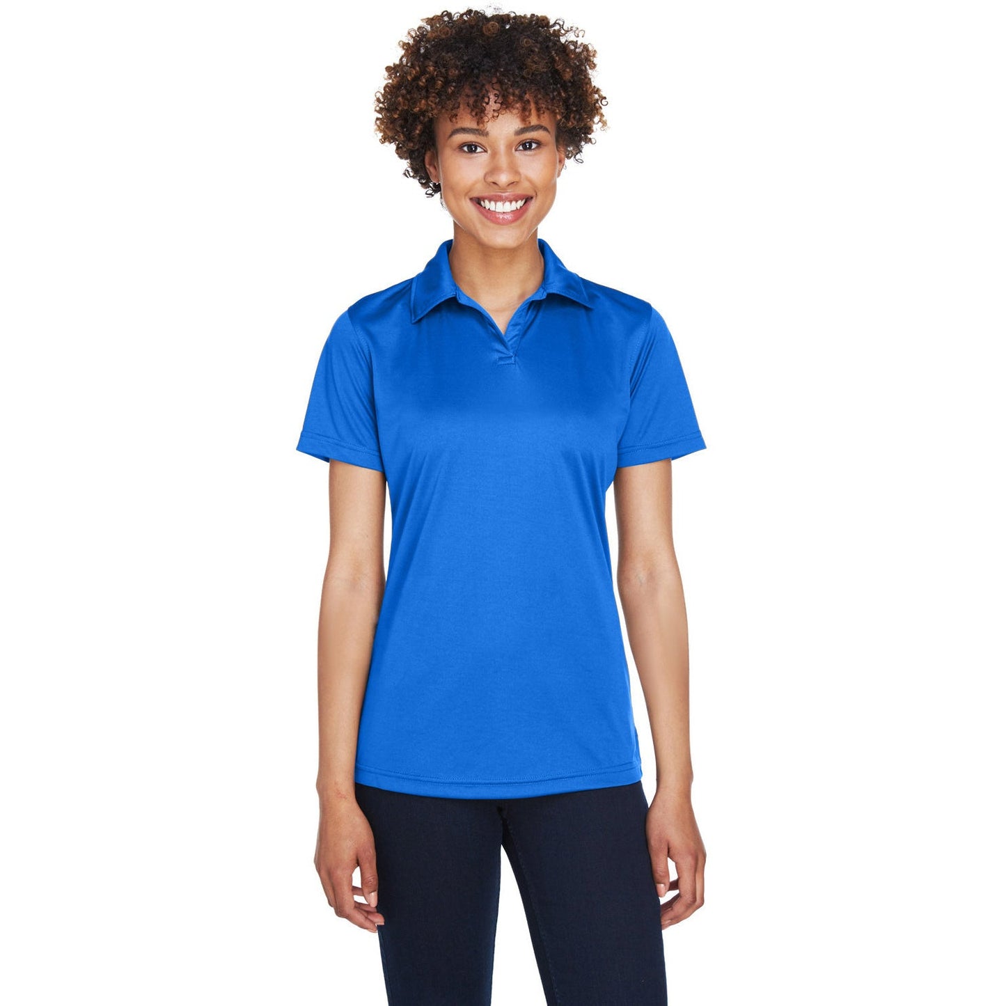 Black Polo Shirt - UltraClub - Moisture-Wicking