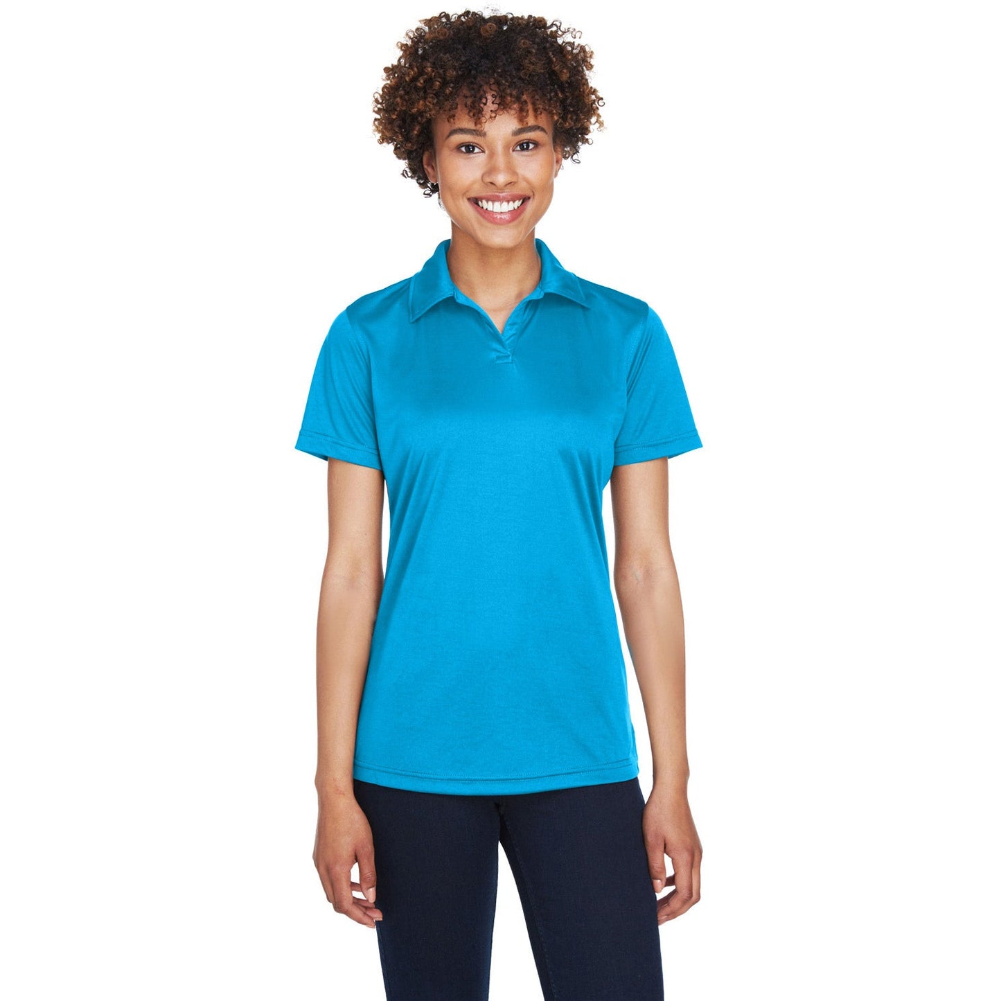 Black Polo Shirt - UltraClub - Moisture-Wicking
