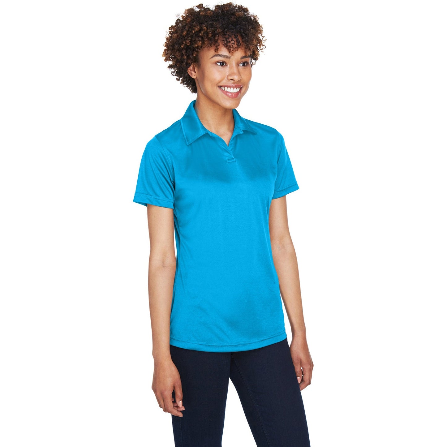 Black Polo Shirt - UltraClub - Moisture-Wicking