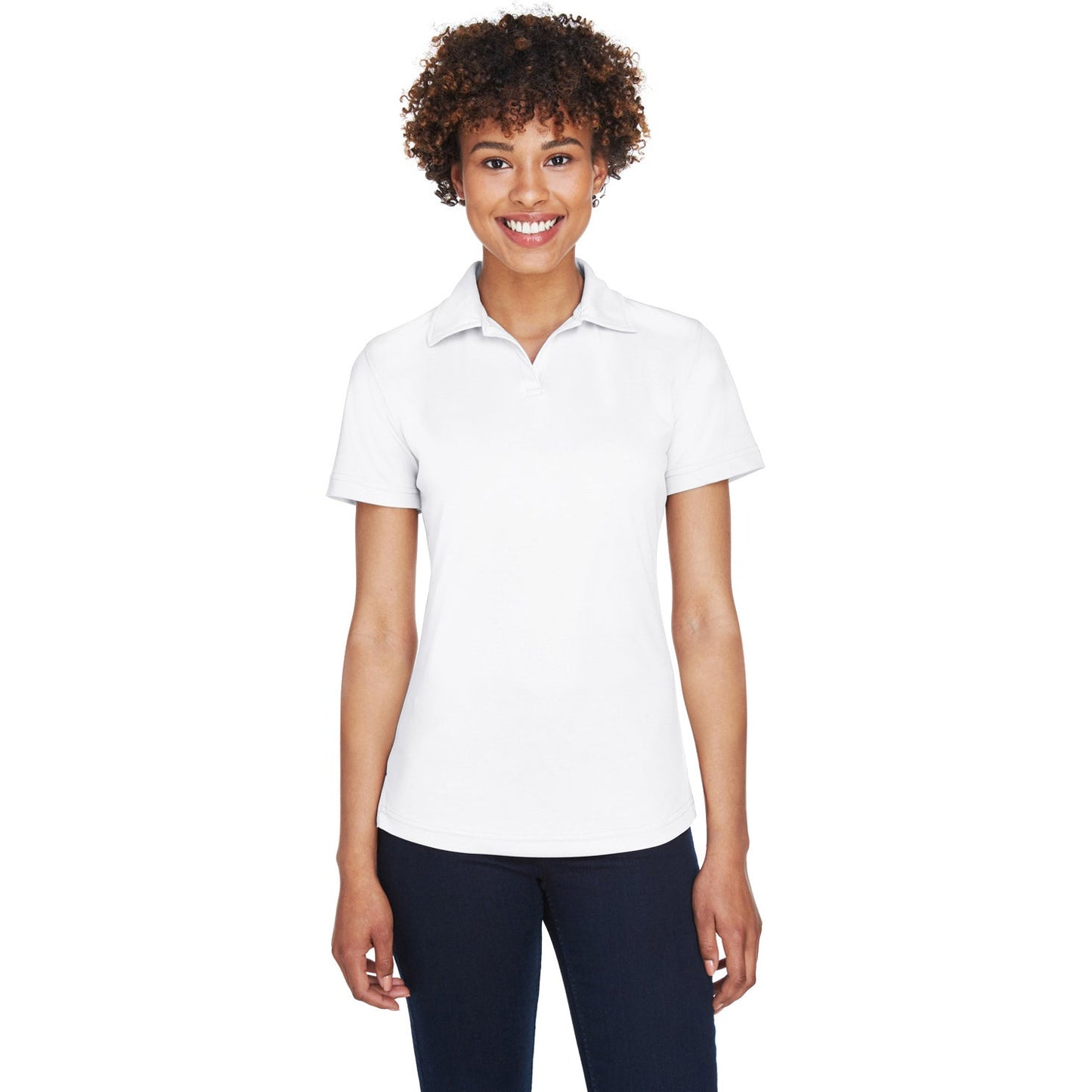 Black Polo Shirt - UltraClub - Moisture-Wicking