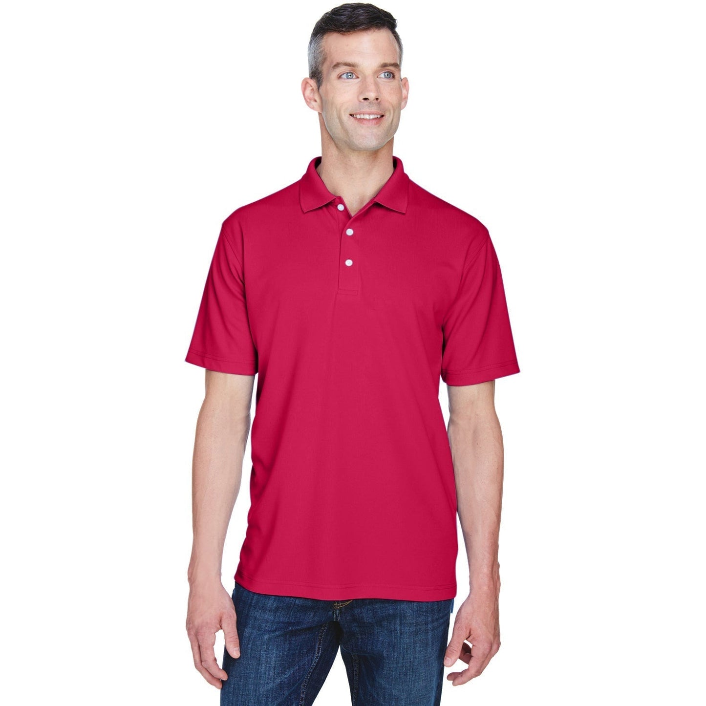 Black Polo Shirt - UltraClub - Cool & Dry Performance