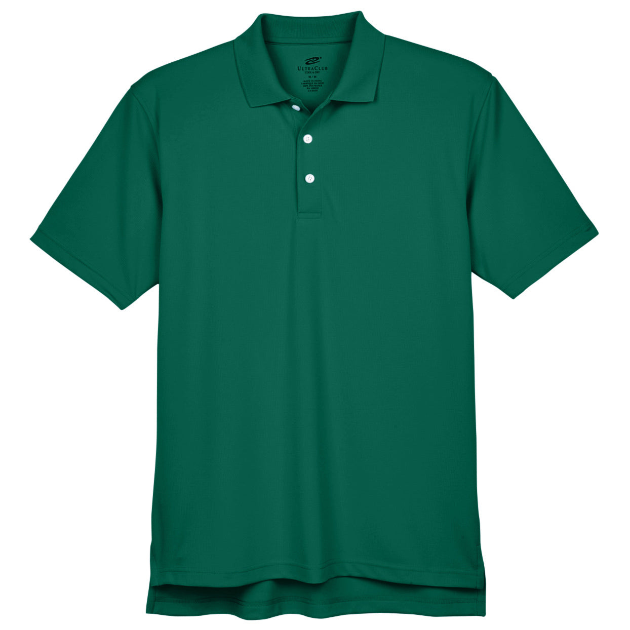 Black Polo Shirt - UltraClub - Cool & Dry Performance