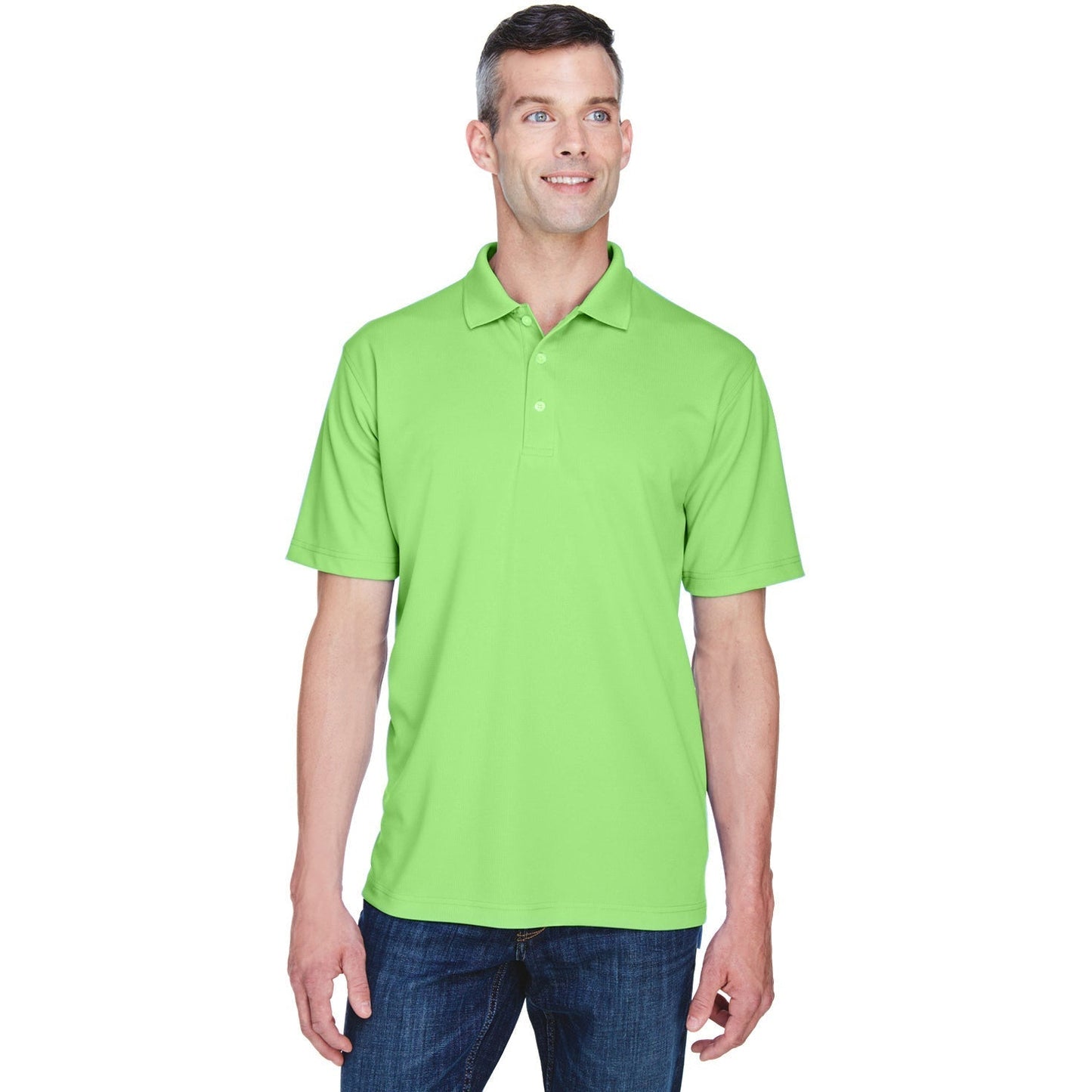 Black Polo Shirt - UltraClub - Cool & Dry Performance