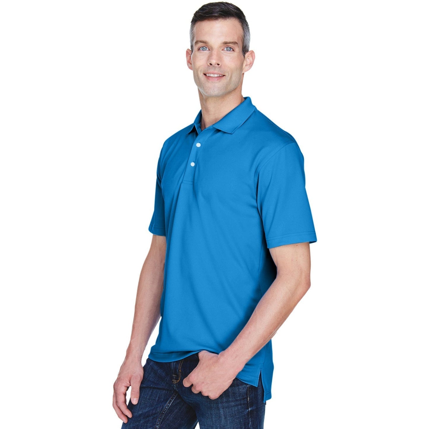 Black Polo Shirt - UltraClub - Cool & Dry Performance