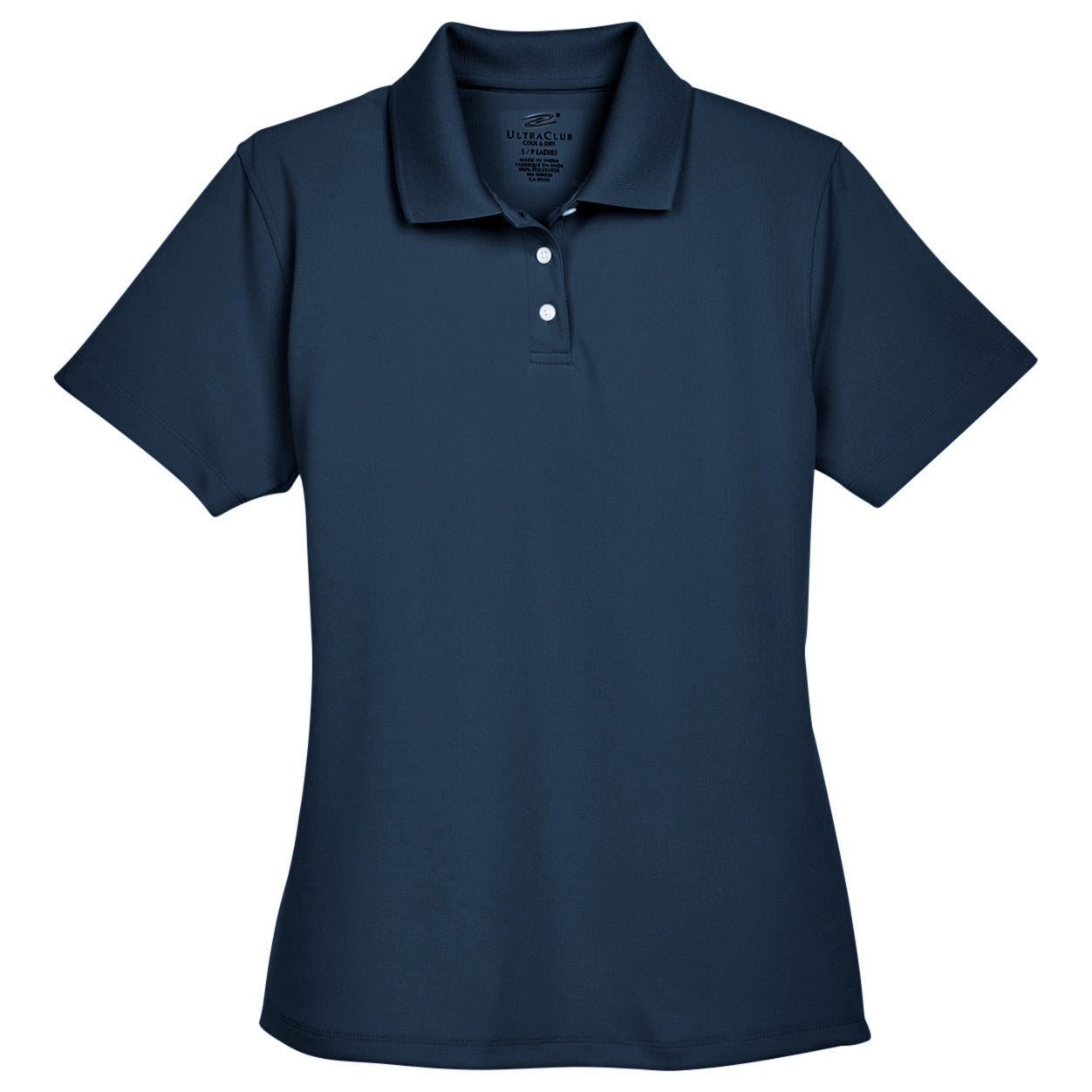 Black Polo Shirt - UltraClub - Moisture-Wicking Quality