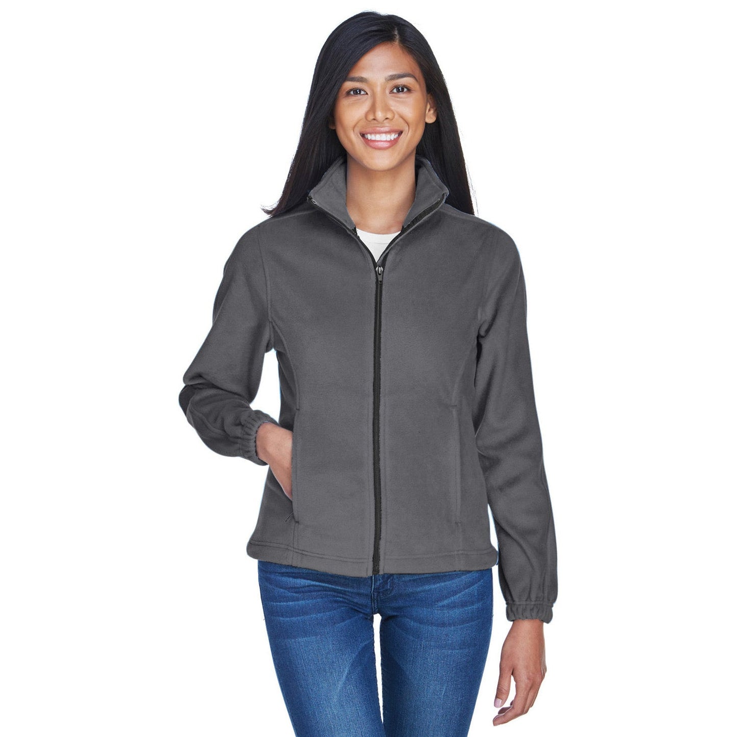 Black Jackets | Cozy Fleece Jacket - UltraClub - Pill-Resistant