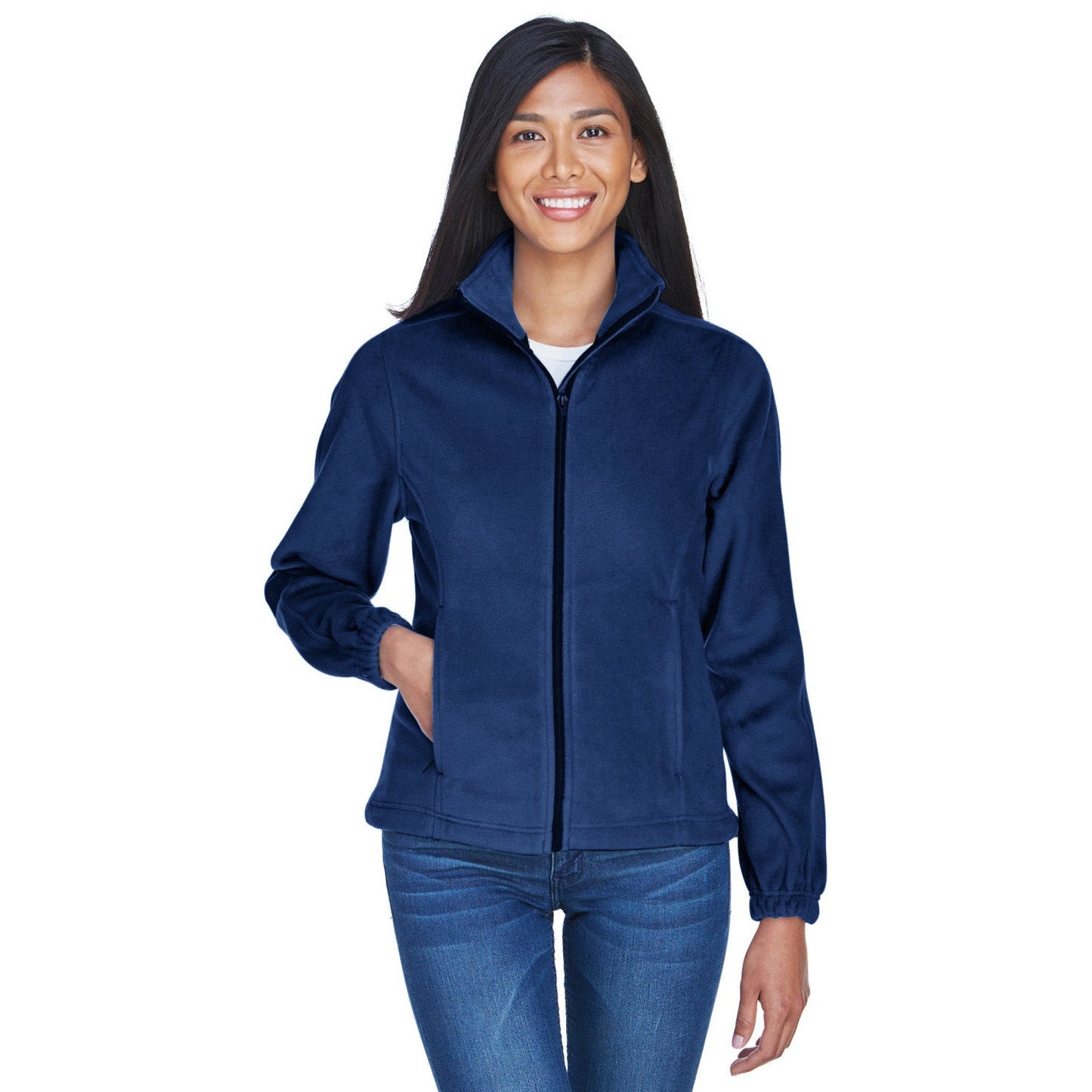 Black Jackets | Cozy Fleece Jacket - UltraClub - Pill-Resistant