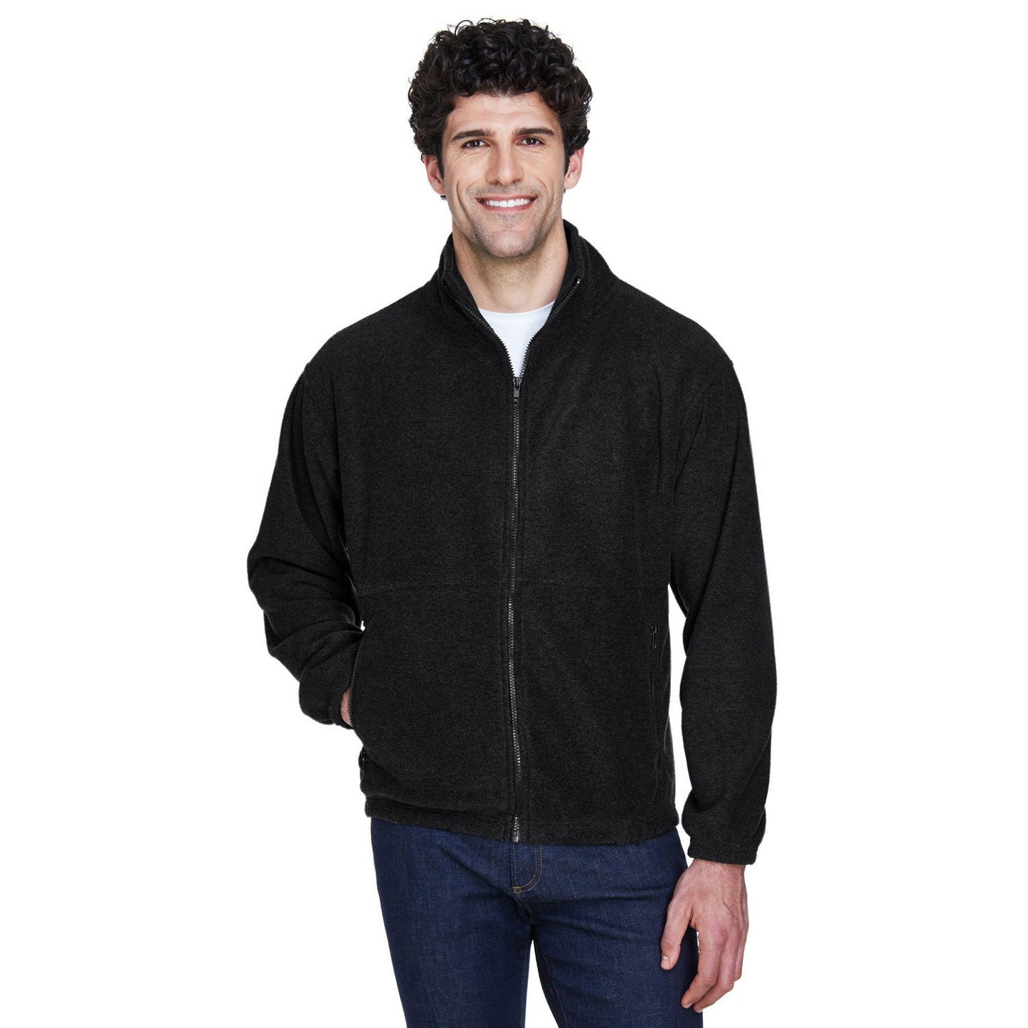Black Jackets - UltraClub - Warm Fleece Fabric