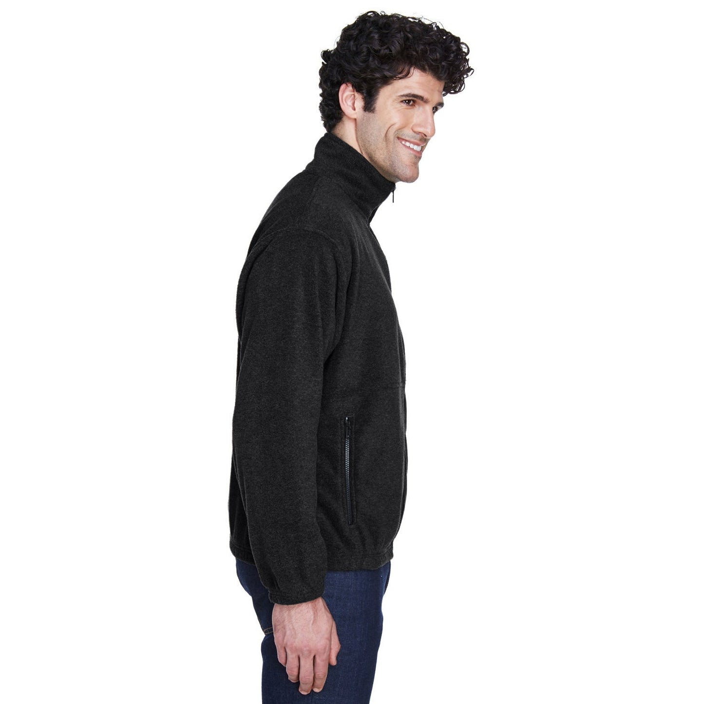 Black Jackets - UltraClub - Warm Fleece Fabric