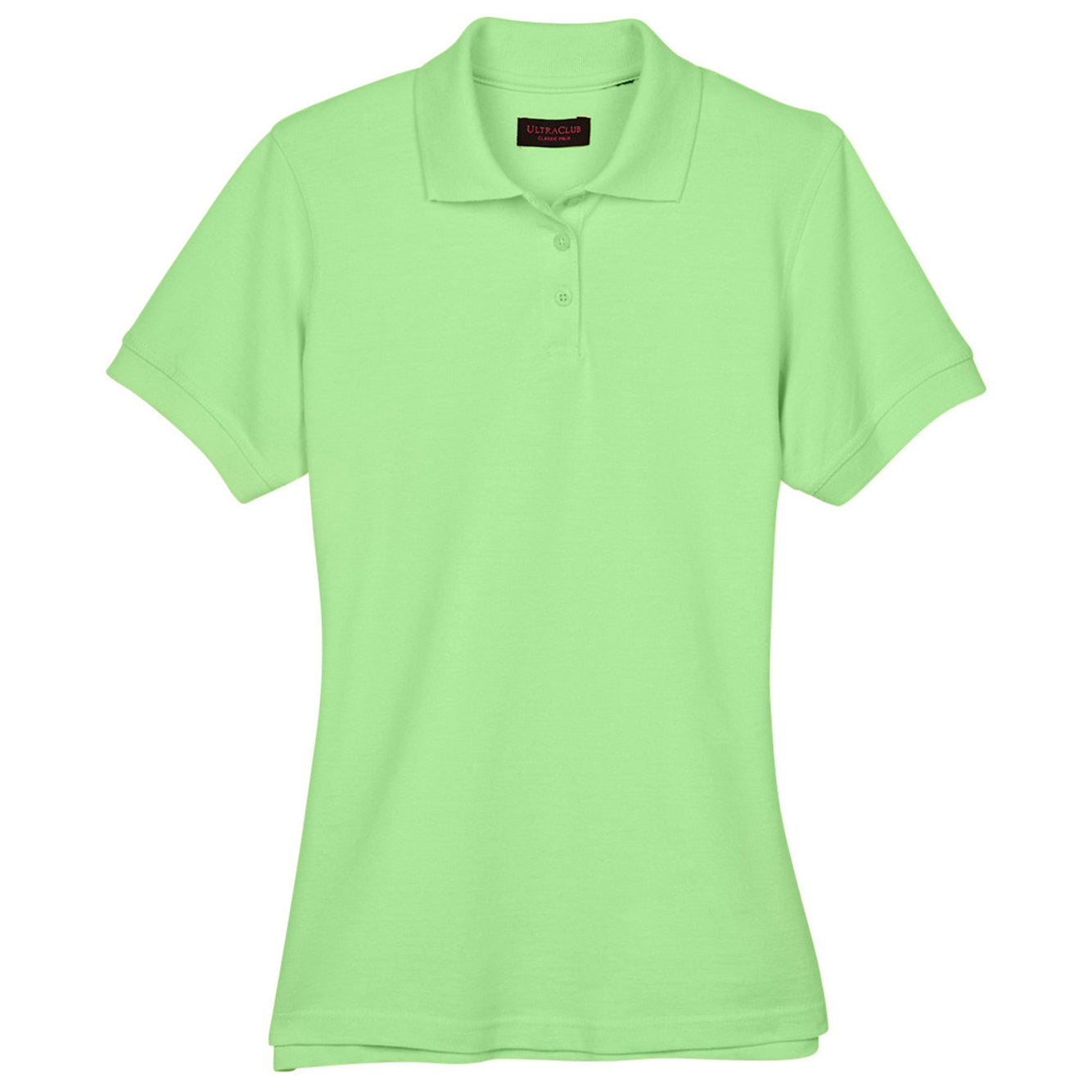 Black Polo Shirt - UltraClub - Classic Pique Cotton