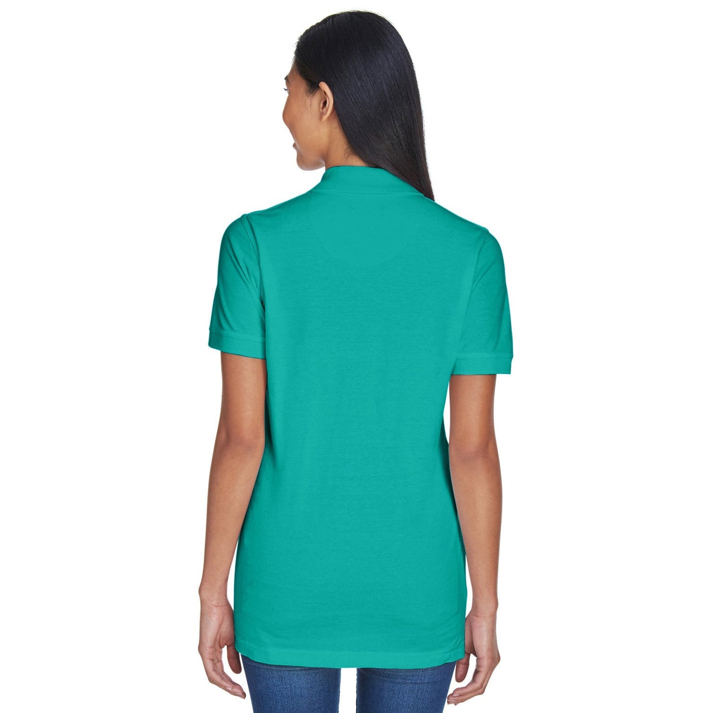 Black Polo Shirt - UltraClub - Classic Pique Cotton