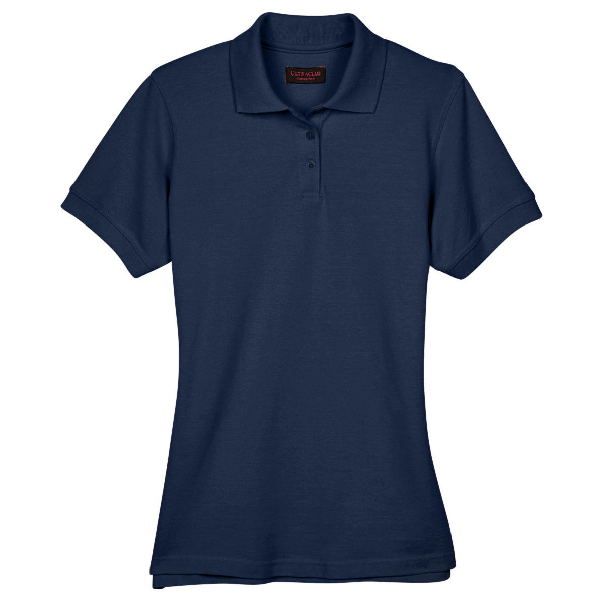 Black Polo Shirt - UltraClub - Classic Pique Cotton
