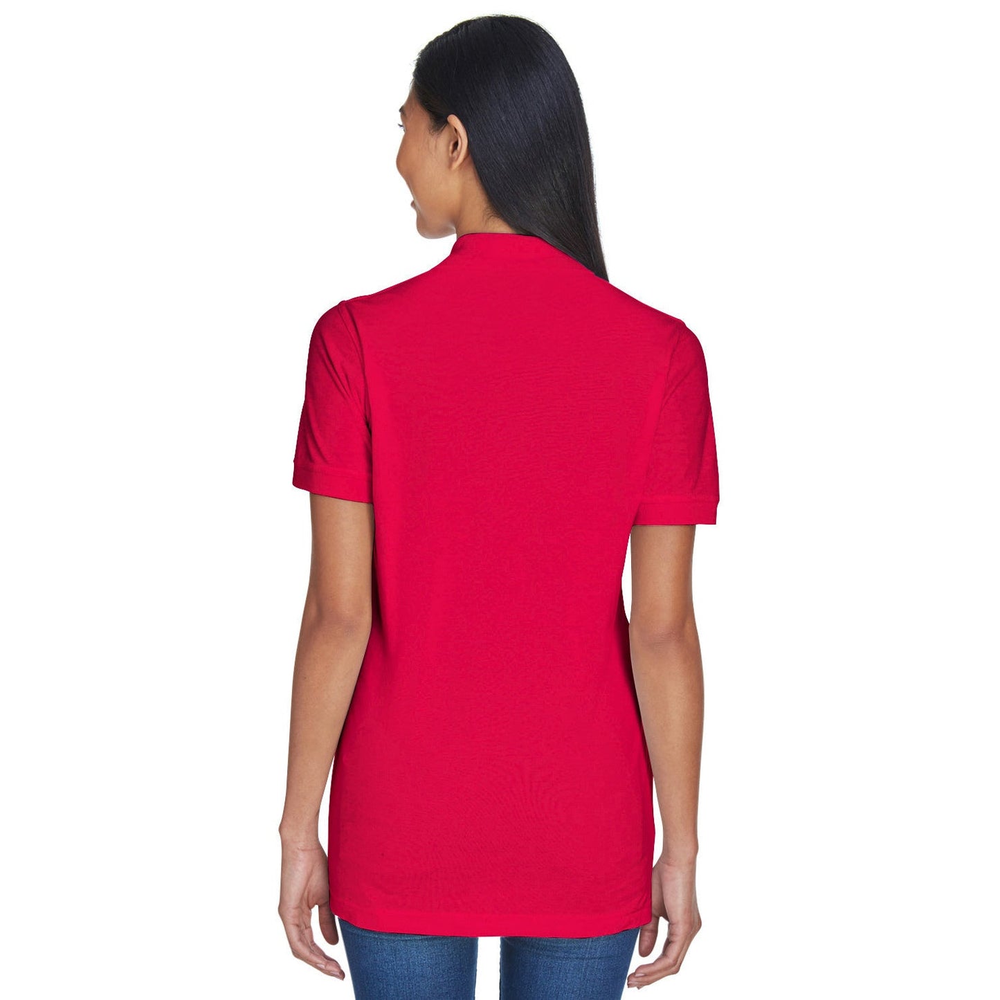 Black Polo Shirt - UltraClub - Classic Pique Cotton