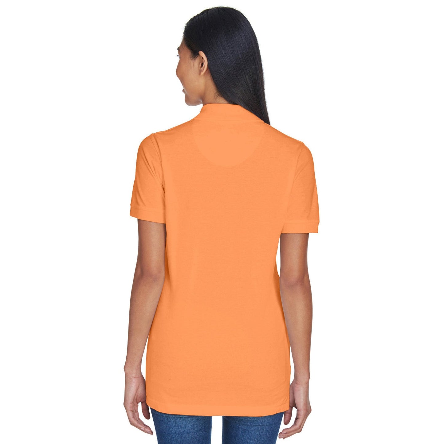 Black Polo Shirt - UltraClub - Classic Pique Cotton