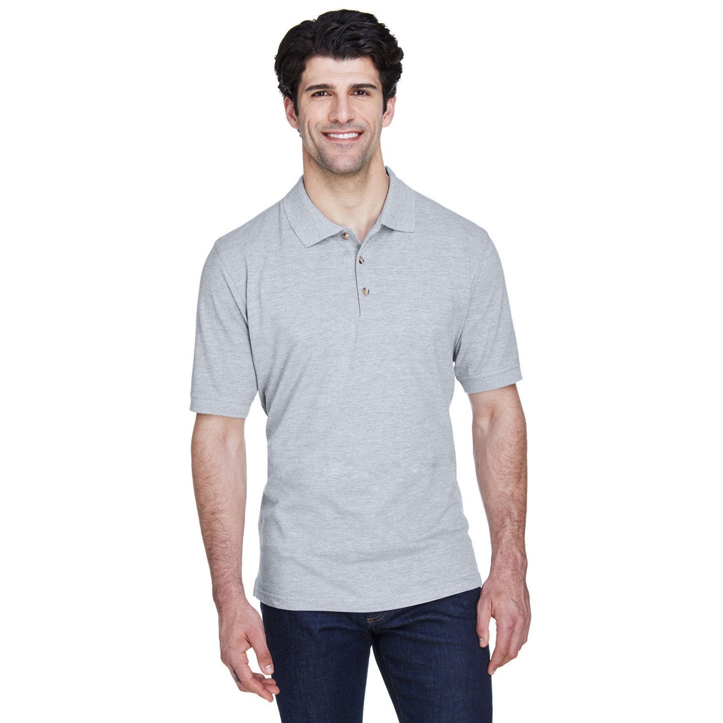 Black Polo Shirt - UltraClub - Classic Fit
