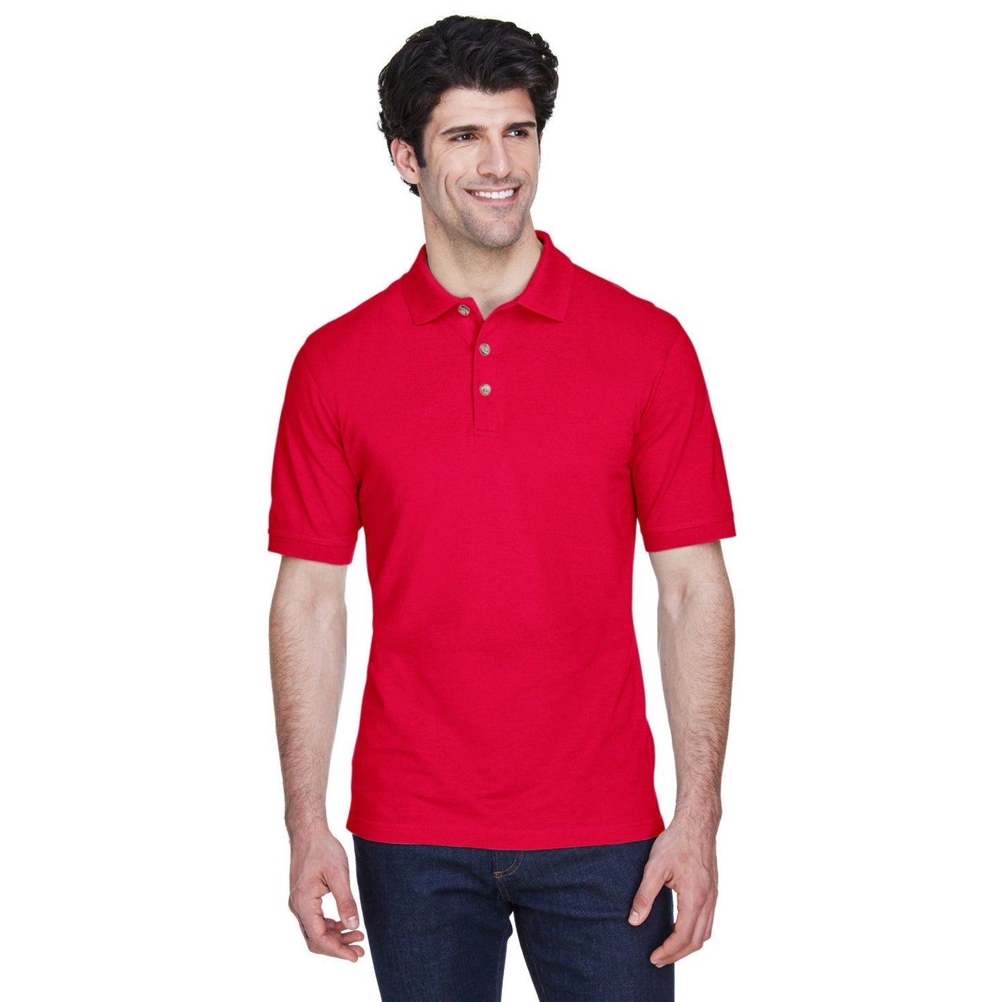 Black Polo Shirt - UltraClub - Classic Fit