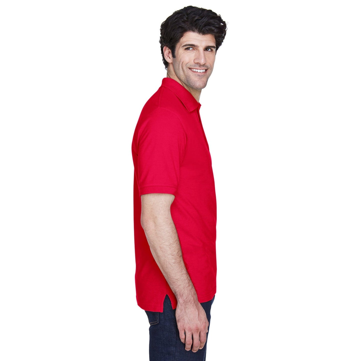 Black Polo Shirt - UltraClub - Classic Fit