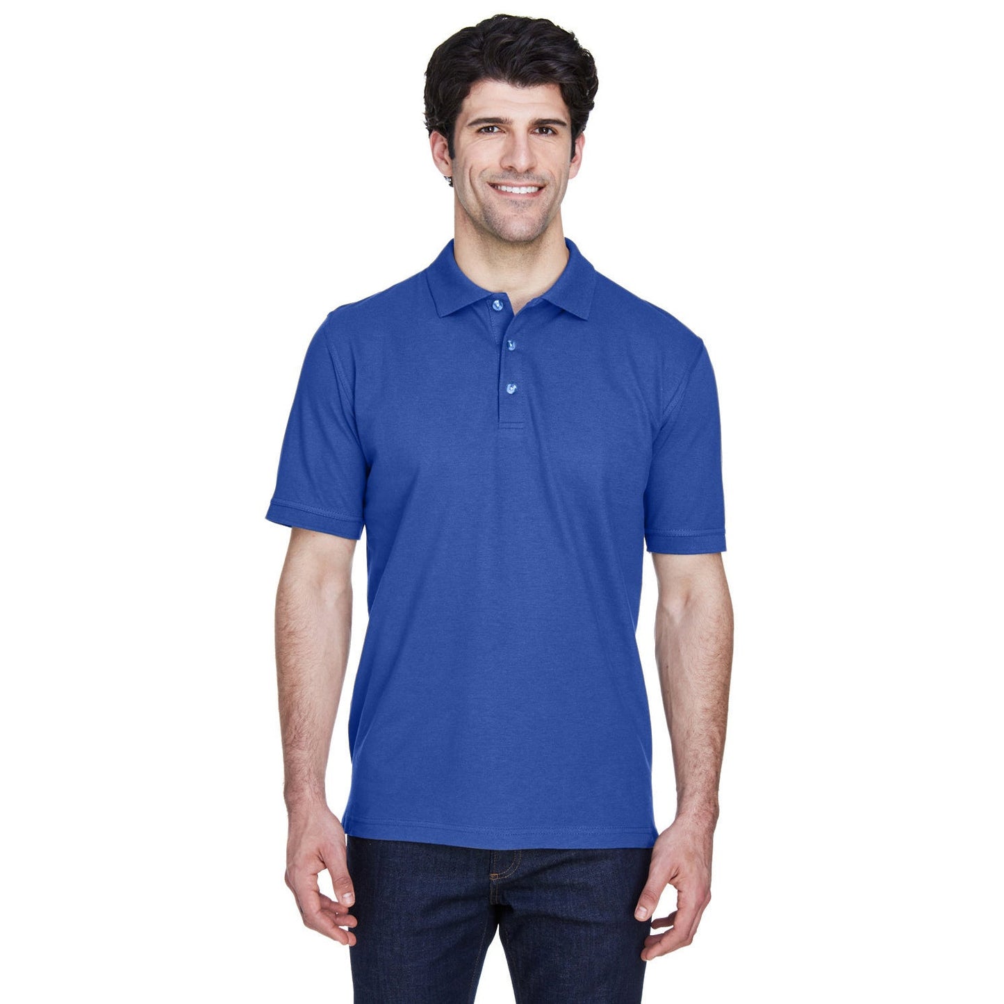 Black Polo Shirt - UltraClub - Classic Fit