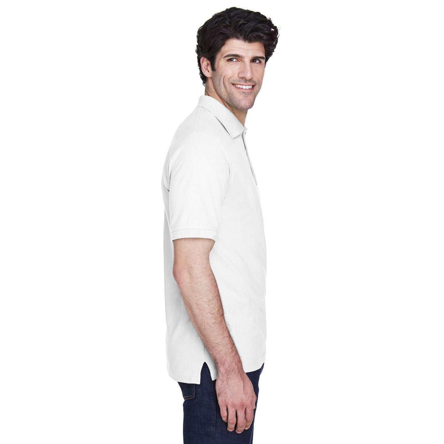 Black Polo Shirt - UltraClub - Classic Fit