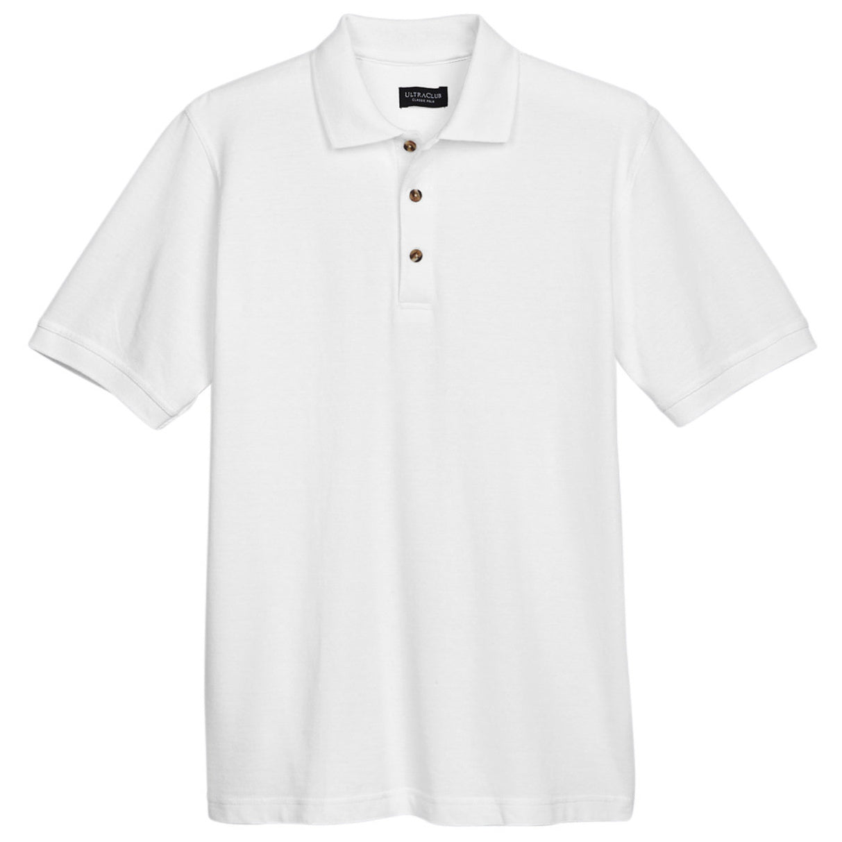 Black Polo Shirt - UltraClub - Classic Fit