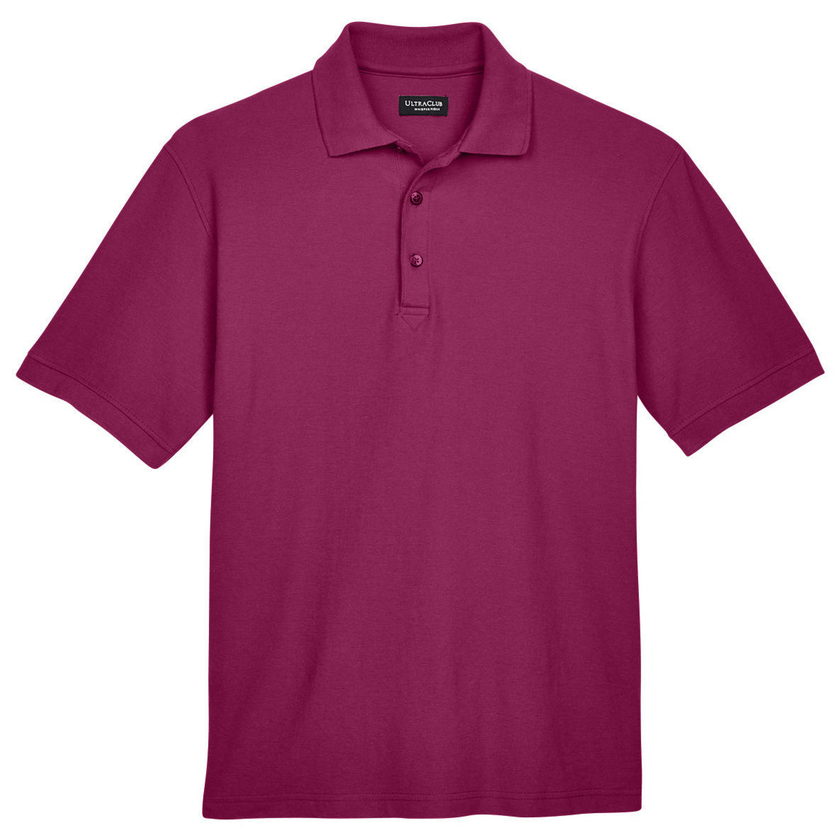 Black Polo Shirt - UltraClub - Stylish Pique Design